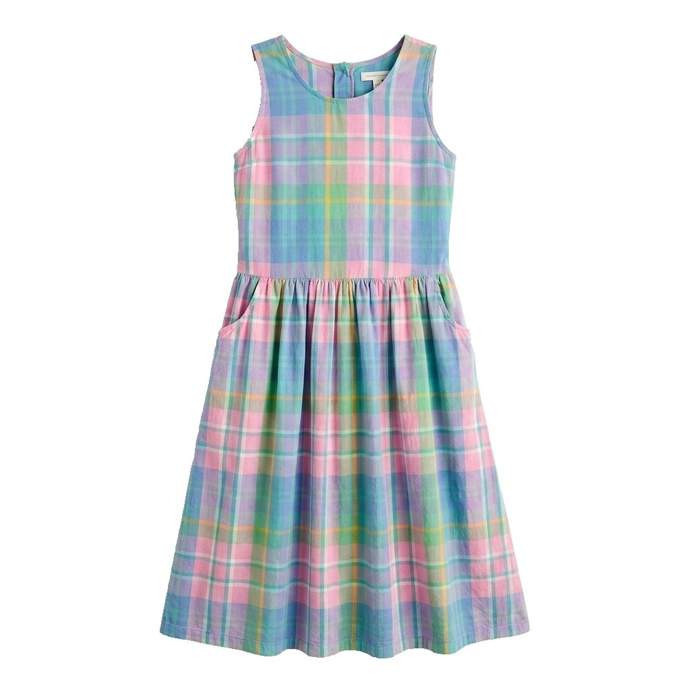 Vintage Bryn Connelly Cottagecore Plaid Jumper Dress Women Sz 8 Picniccore